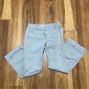 LOFT Gray Wide-Leg Pants